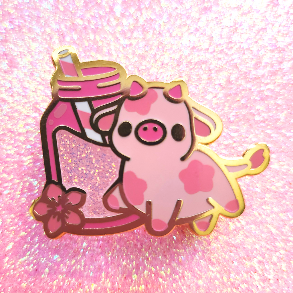 Sakura Milk Cow Pin Appleminte