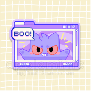  Boo! ghost chat Sticker - Appleminte