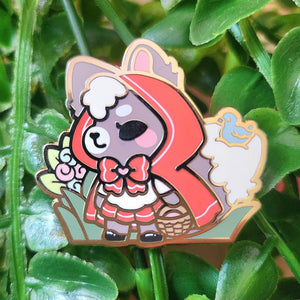 RED RIDING WOLF PIN