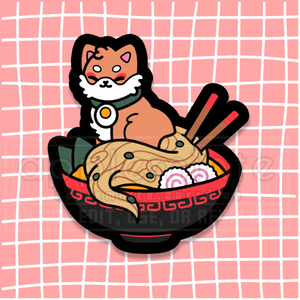 Shiba Ramen sticker - Appleminte