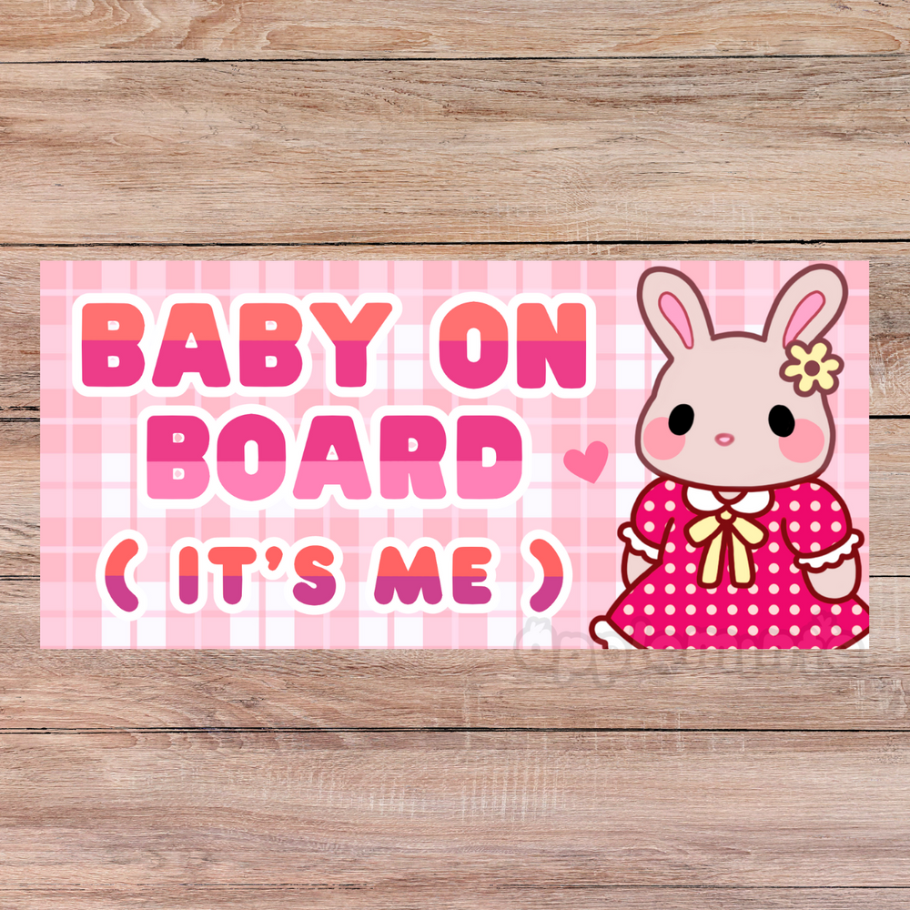 BABY ON BOARD BUMPER STICKER