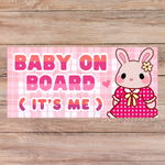 BABY ON BOARD BUMPER STICKER