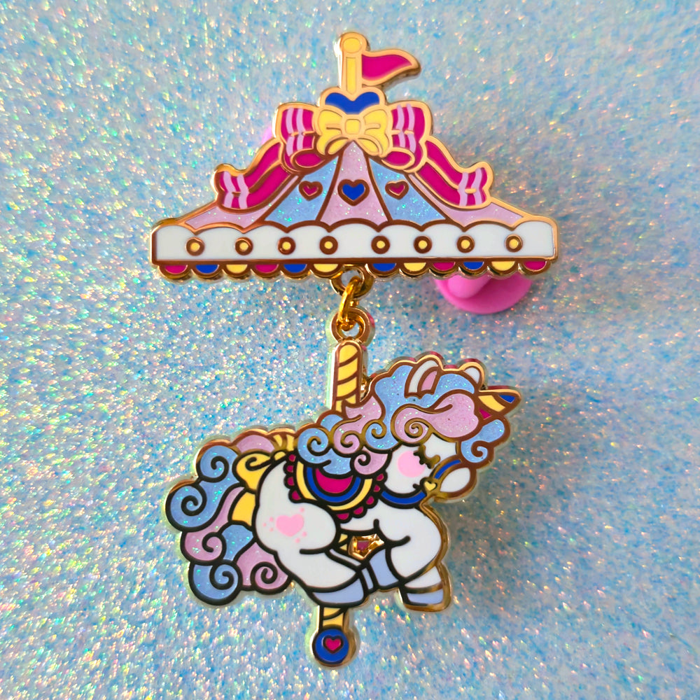 PASTEL CAROUSEL DANGLING PIN