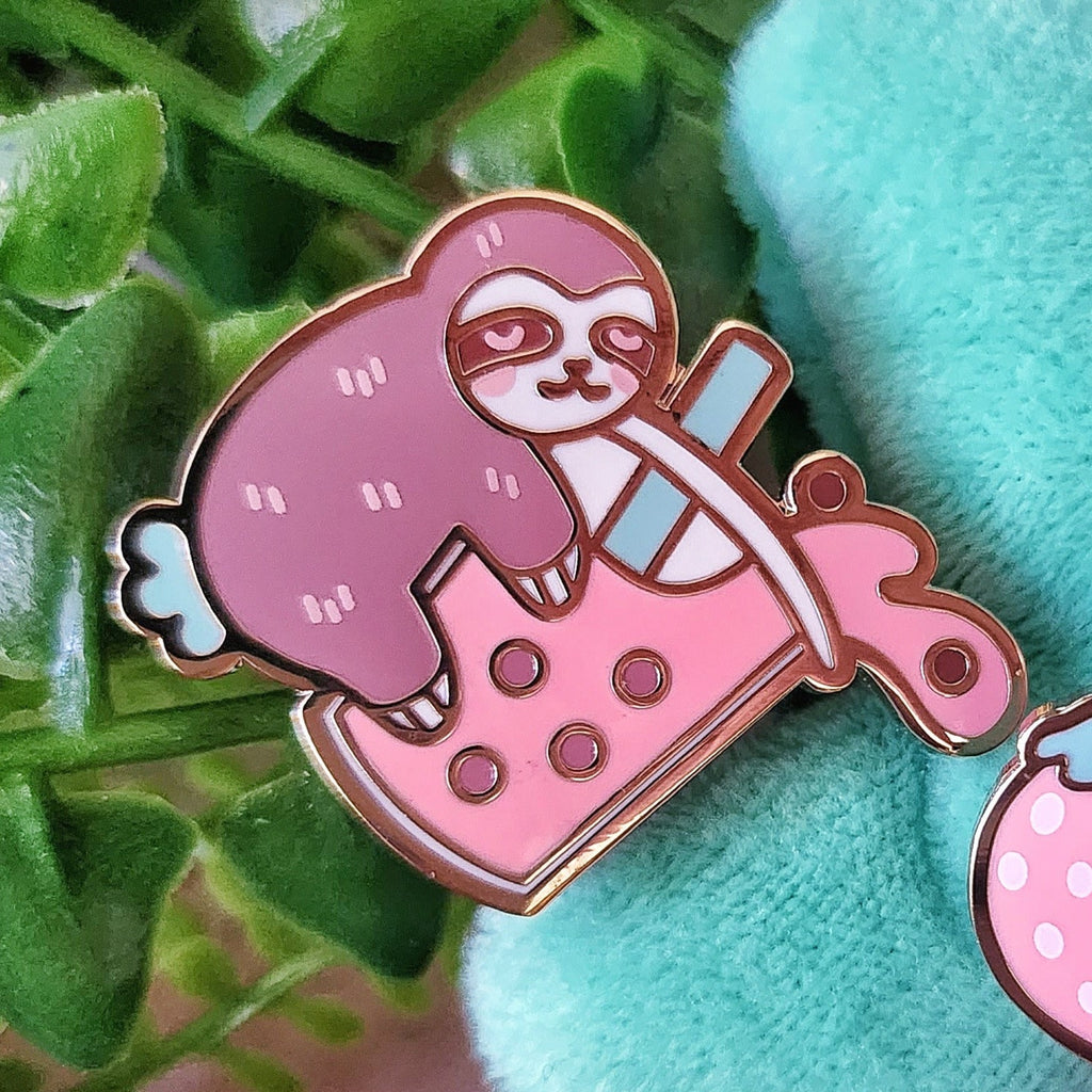 Sloth Boba Pin Appleminte