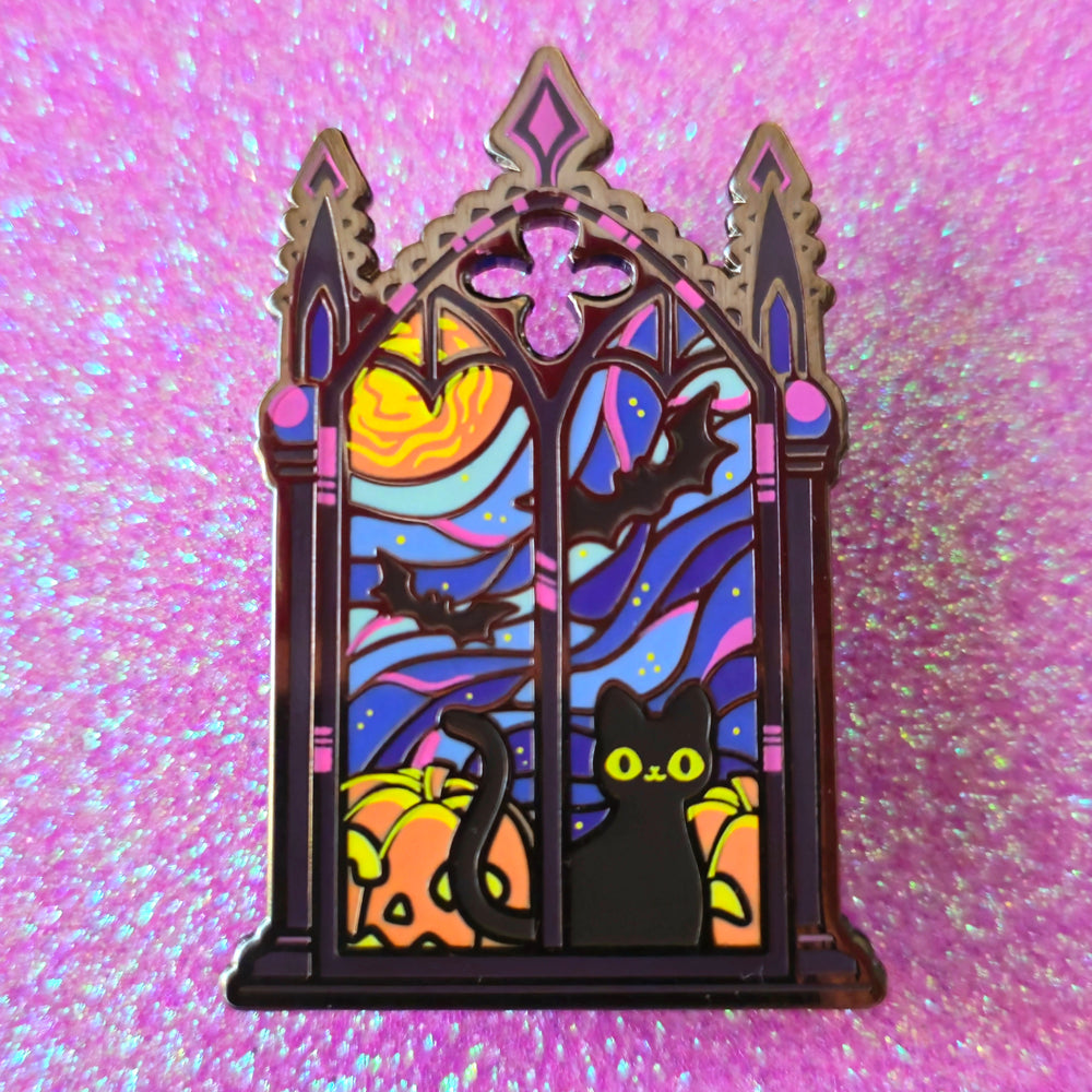 SPOOKY STAINED GLASS PIN